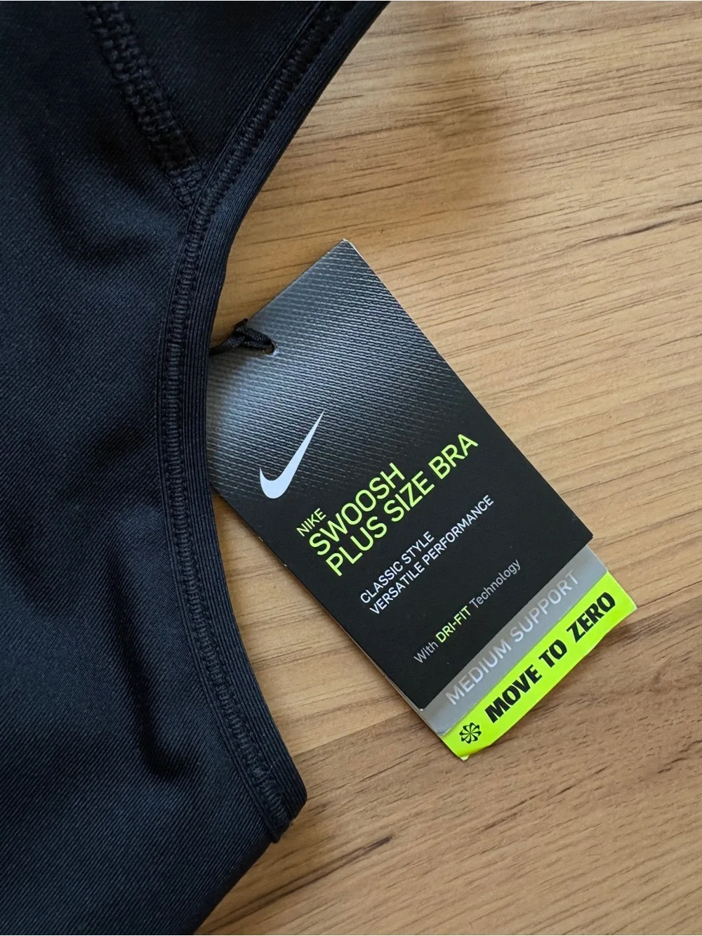 Nike Swoosh Women’s Black Dri-FIT Sports Bra